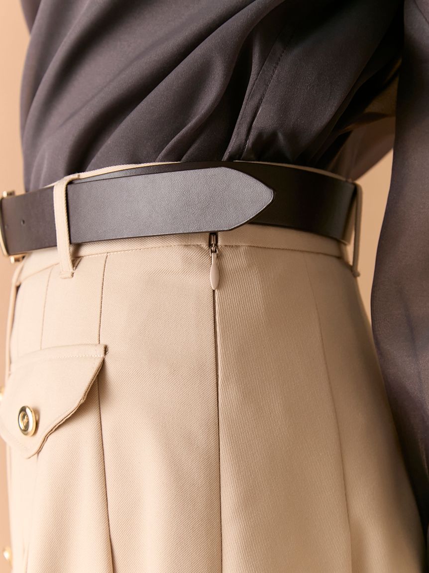 ベルト付きプリーツスカショーパン(Hearts2Hearts着用)(スカートパンツ