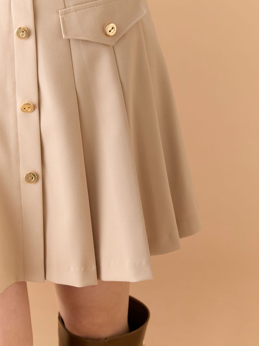 ベルト付きプリーツスカショーパン(スカートパンツ)｜パンツ｜LILY