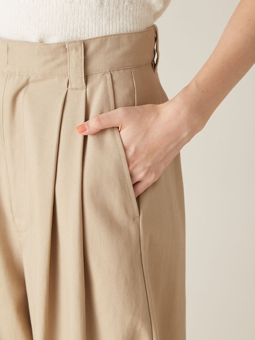 ワイドレッグタックパンツ(ロングパンツ)｜パンツ｜LILY BROWN（リリー