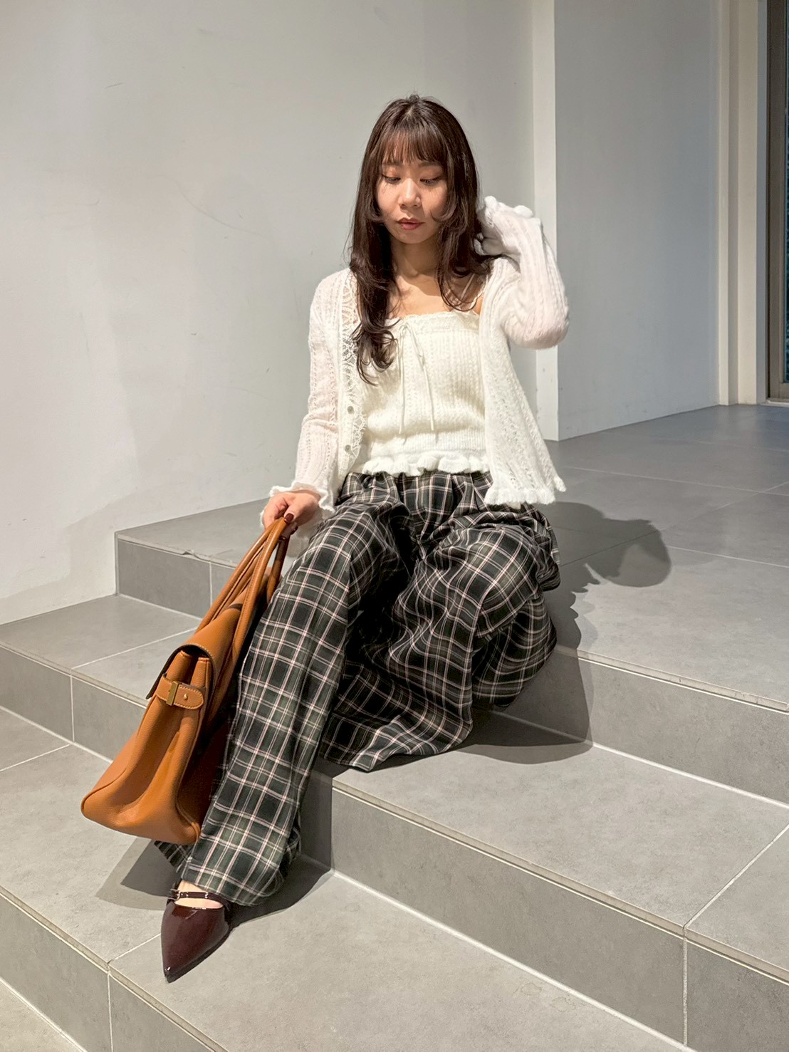 ワイドレッグタックパンツ(ロングパンツ)｜パンツ｜LILY BROWN（リリー