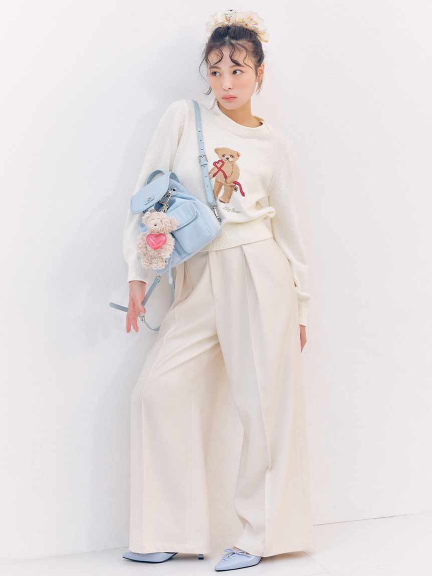 センターラインワイドタックパンツ(ロングパンツ)｜パンツ｜LILY BROWN