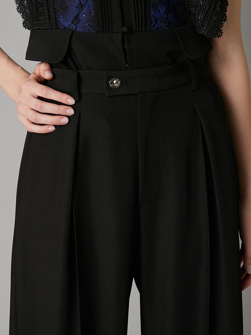 センターラインワイドタックパンツ(ロングパンツ)｜パンツ｜LILY BROWN