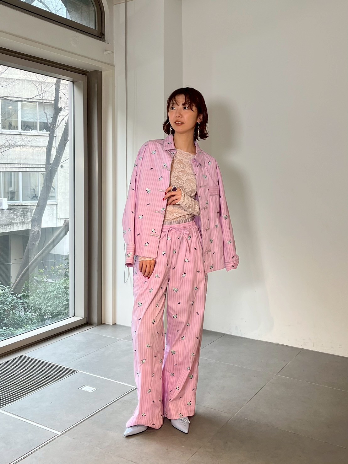 LILY BROWN×KEITA MARUYAMA】レイヤードウエストストライプパンツ