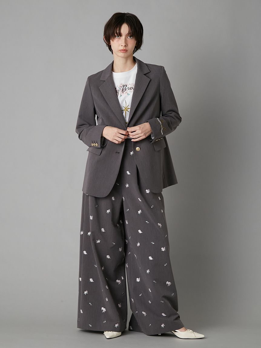 LILY BROWN×KEITA MARUYAMA エンブロイダリートラウザーズ LILY BROWN×KEITA MARUYAMA】sakuraエンブロイダリートラウザーズ