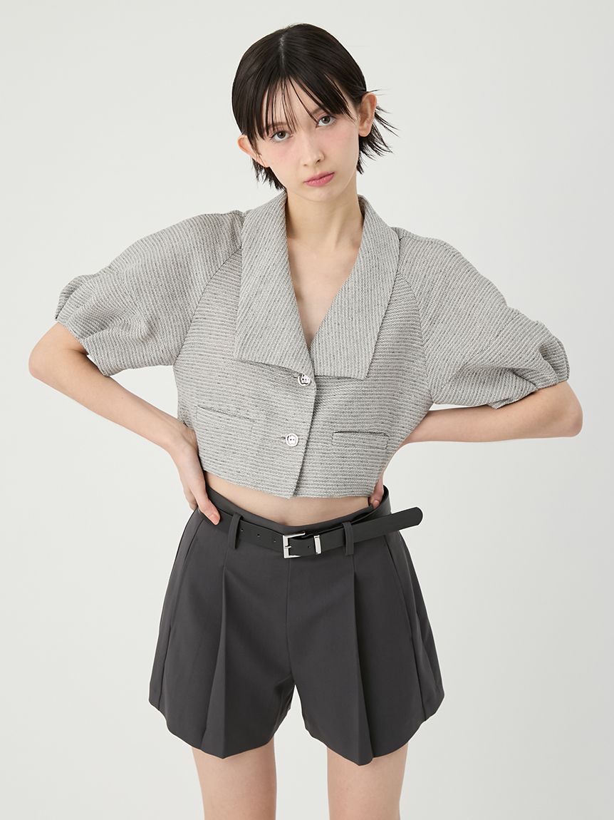 ベルト付きタックショートパンツ(ショートパンツ)｜パンツ｜LILY BROWN