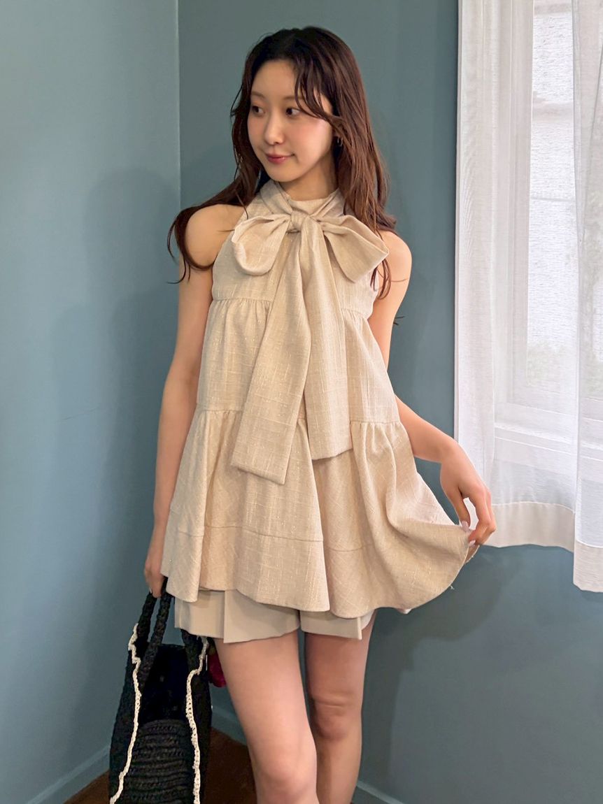 ベルト付きタックショートパンツ(ショートパンツ)｜パンツ｜LILY BROWN
