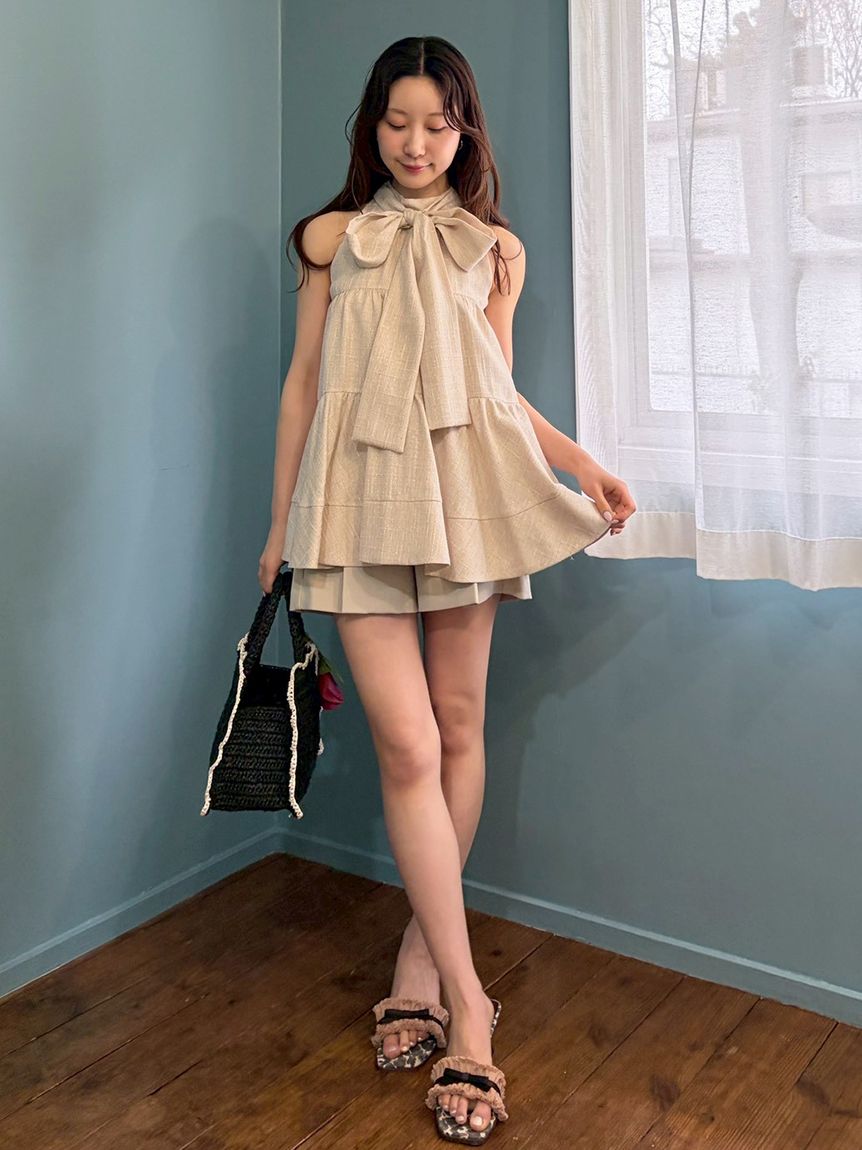 ベルト付きタックショートパンツ(ショートパンツ)｜パンツ｜LILY BROWN