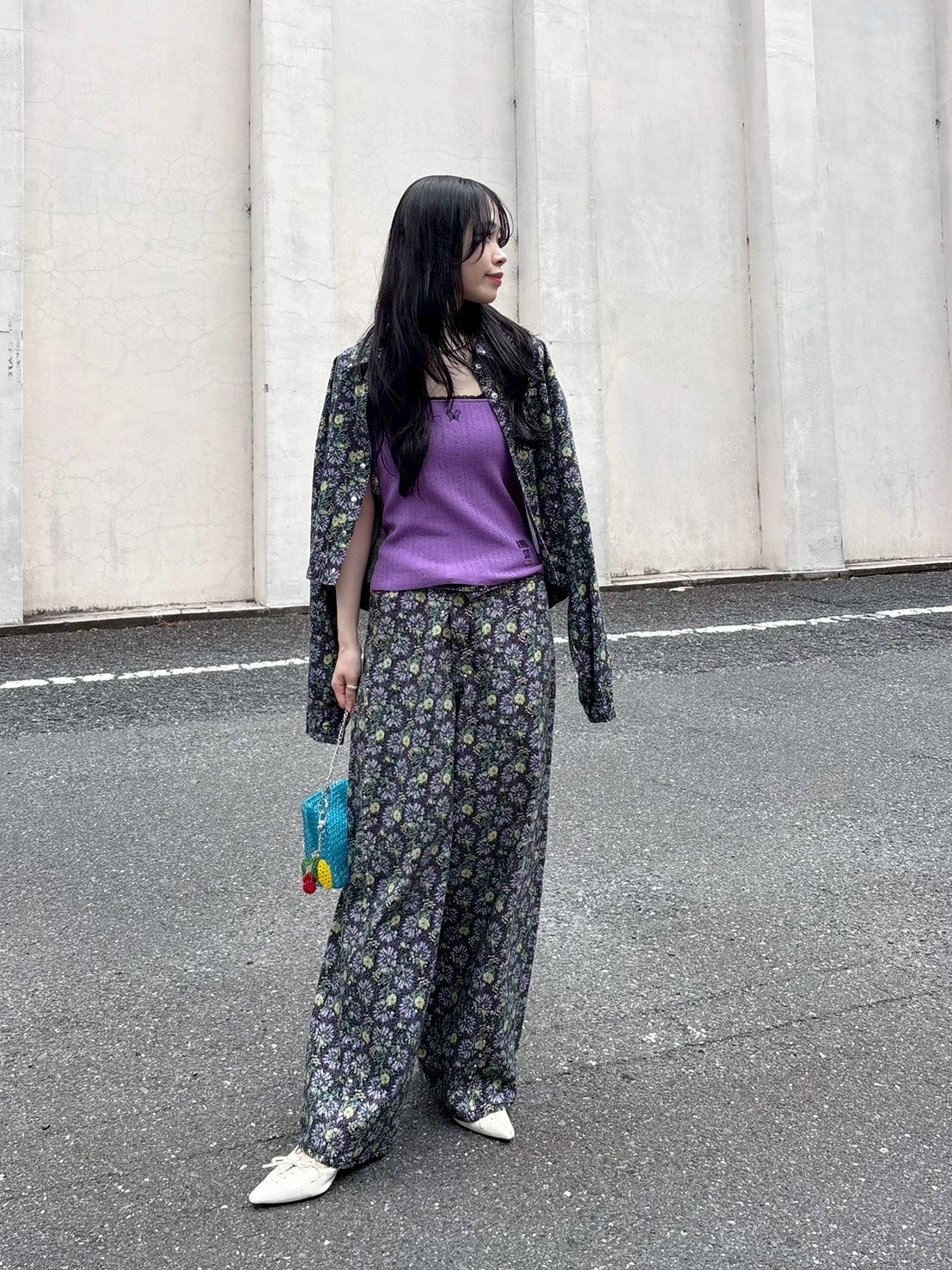 【LILY BROWN × ANNA SUI】ワイドデニムパンツ LILY BROWN×ANNA SUI】バタフライワイドデニムパンツ(デニムパンツ