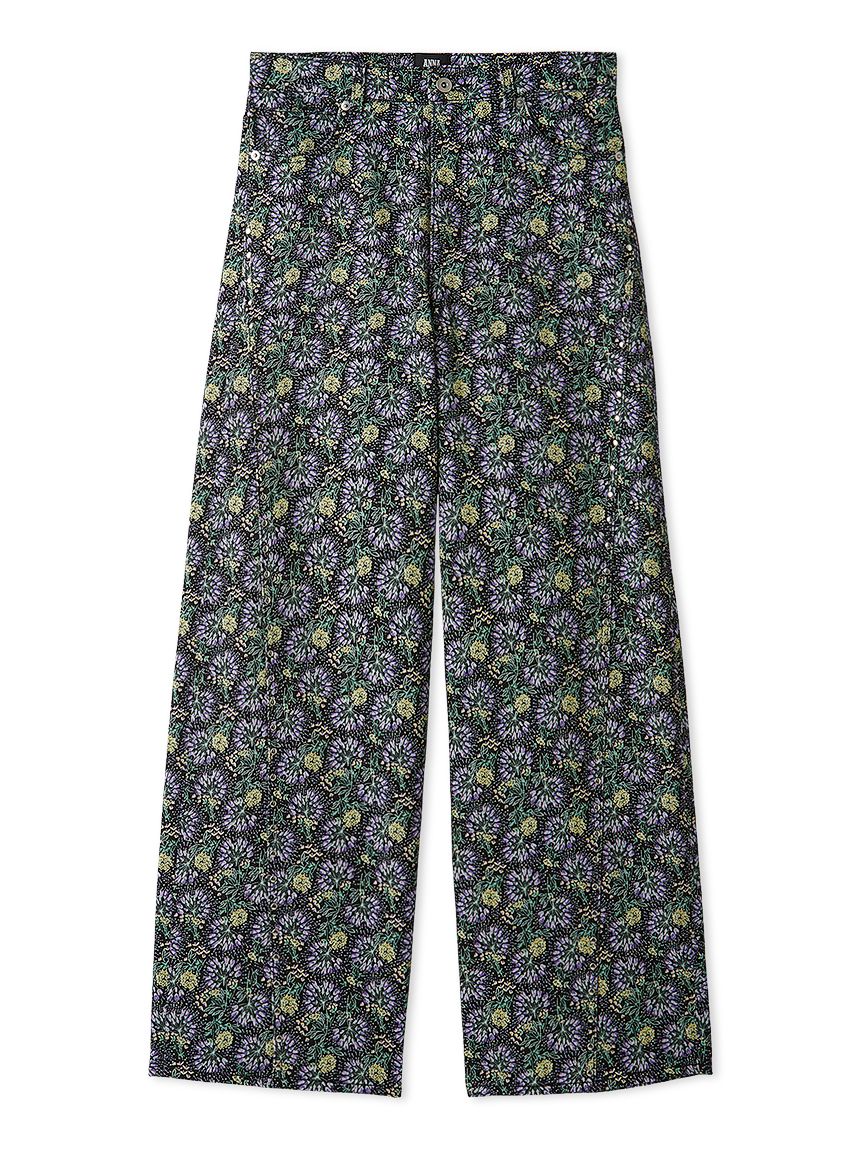 LILY BROWN×ANNA SUI】バタフライワイドデニムパンツ(デニムパンツ