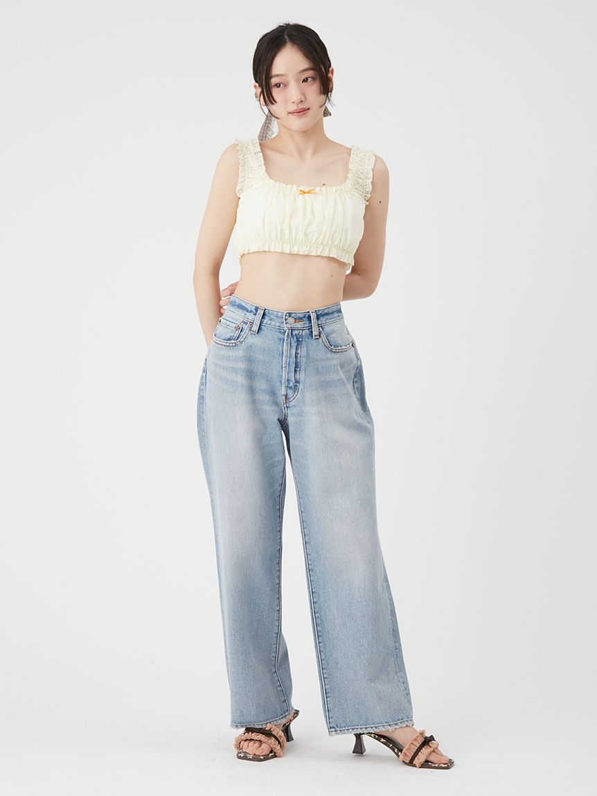 ローウエストデニムパンツ(デニムパンツ)｜PANTS｜LILY BROWN（リリー