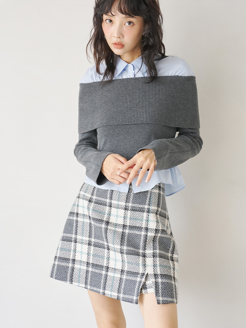 ロービングチェックスカショーパン(ミニスカート)｜SKIRT｜LILY BROWN