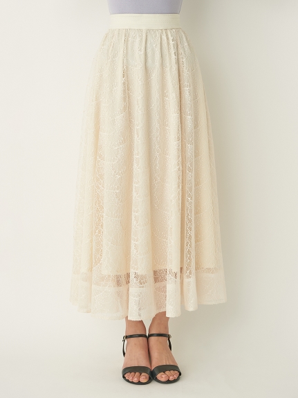 バタフライレースロングスカート ロングスカート スカート Lily Brown リリーブラウン の通販サイト 公式