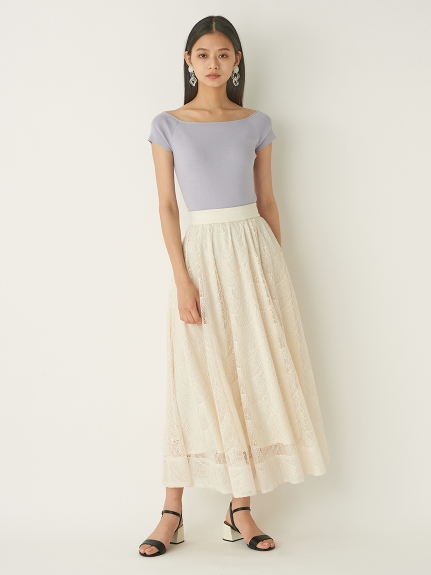 バタフライレースロングスカート ロングスカート スカート Lily Brown リリーブラウン の通販サイト 公式