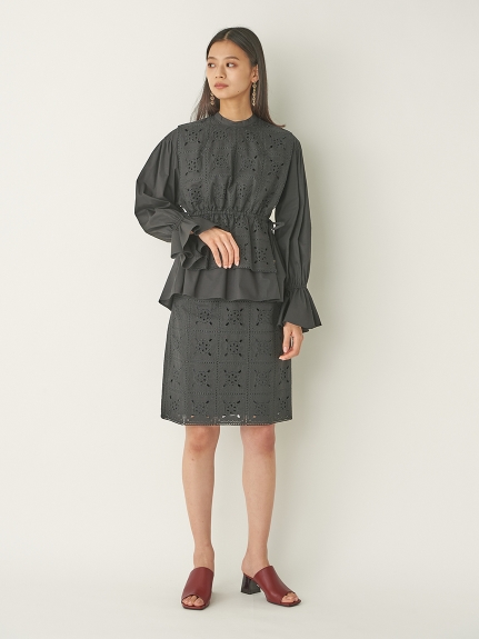 コットンカットワークミニスカート ミニスカート スカート Lily Brown リリーブラウン の通販サイト 公式