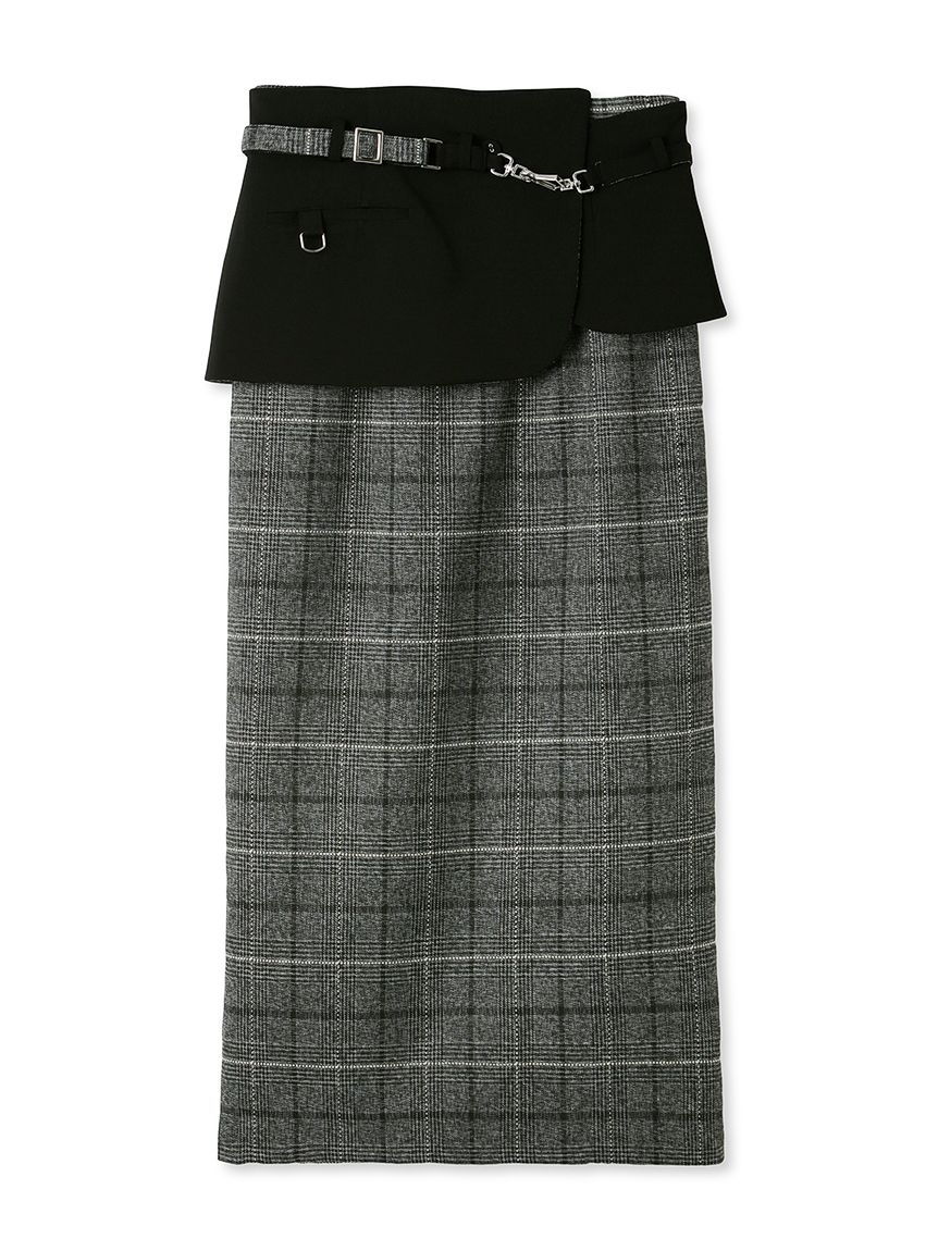 リバーシブルコルセット付きタイトスカート(ロングスカート