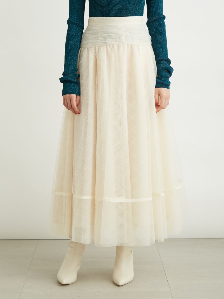 Lilybrown チュールロングスカート