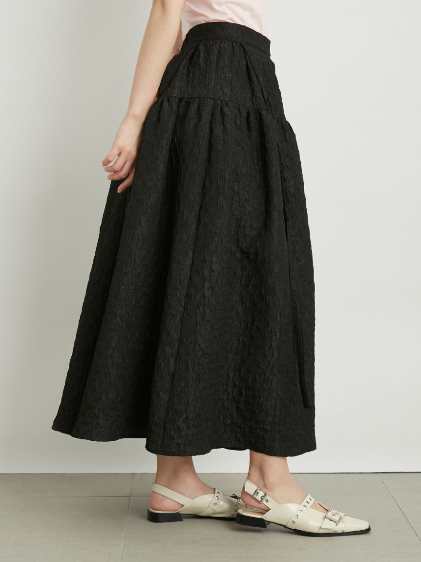 WEB限定カラー】3WAYバルーンジャガードスカート(ロングスカート  
