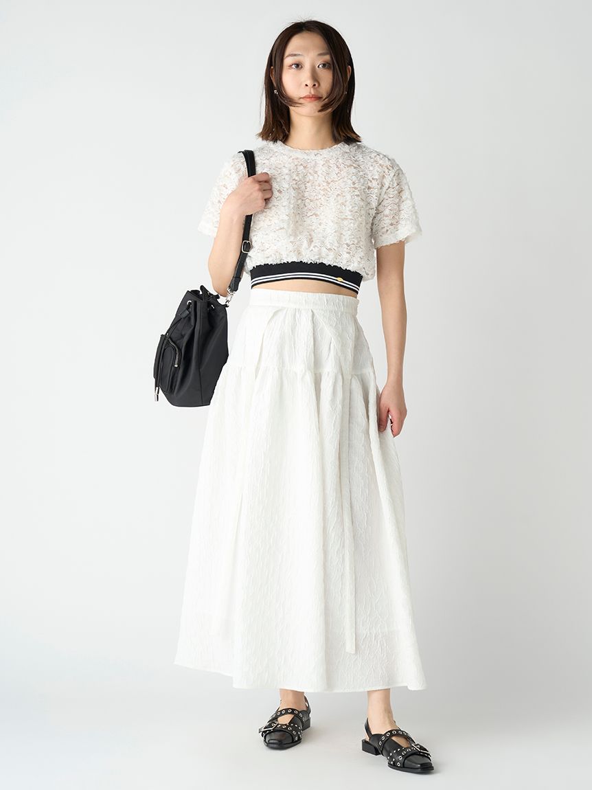 WEB限定カラー】3WAYバルーンジャガードスカート(ロングスカート  