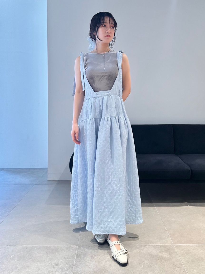 WEB限定カラー】3WAYバルーンジャガードスカート(ロングスカート  