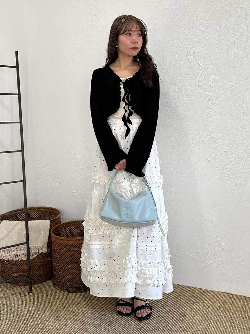ゆ*に様 リリーブラウン アシンメトリーティアードスカート ロング丈 WEB限定00サイズ】アシンメトリーティアードスカート(ロング