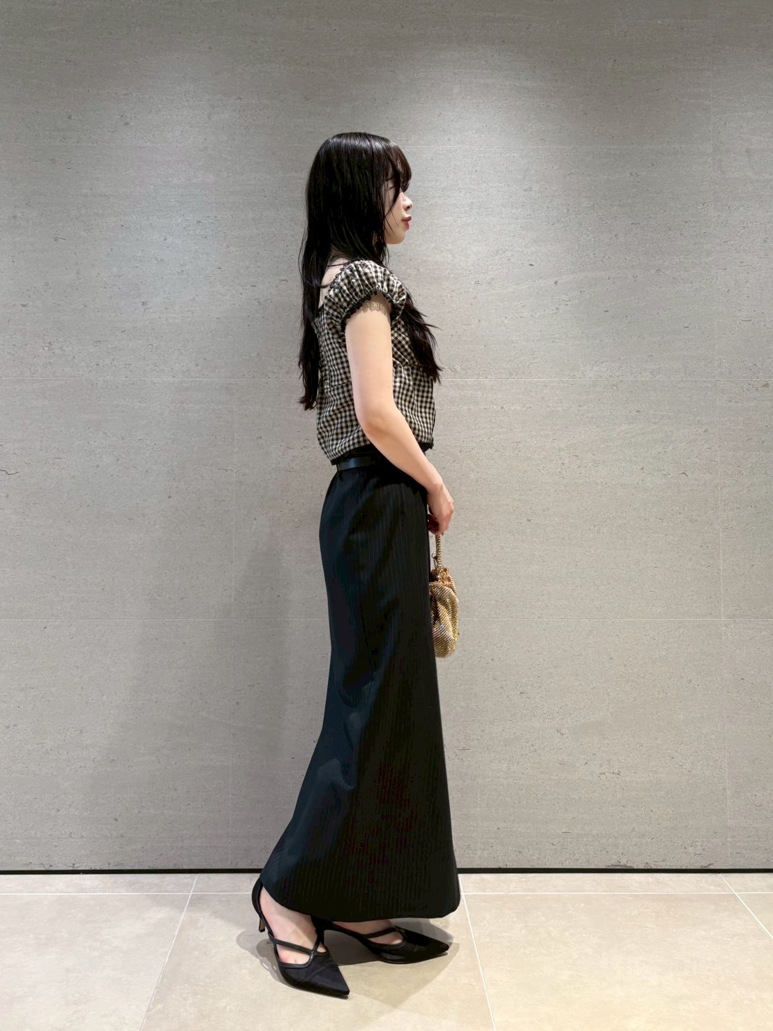 ダブルベルトタイトスカート(ロングスカート)｜スカート｜LILY BROWN