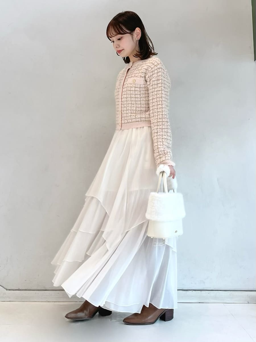 シアーフリルティアードスカート(ロングスカート)｜スカート｜LILY