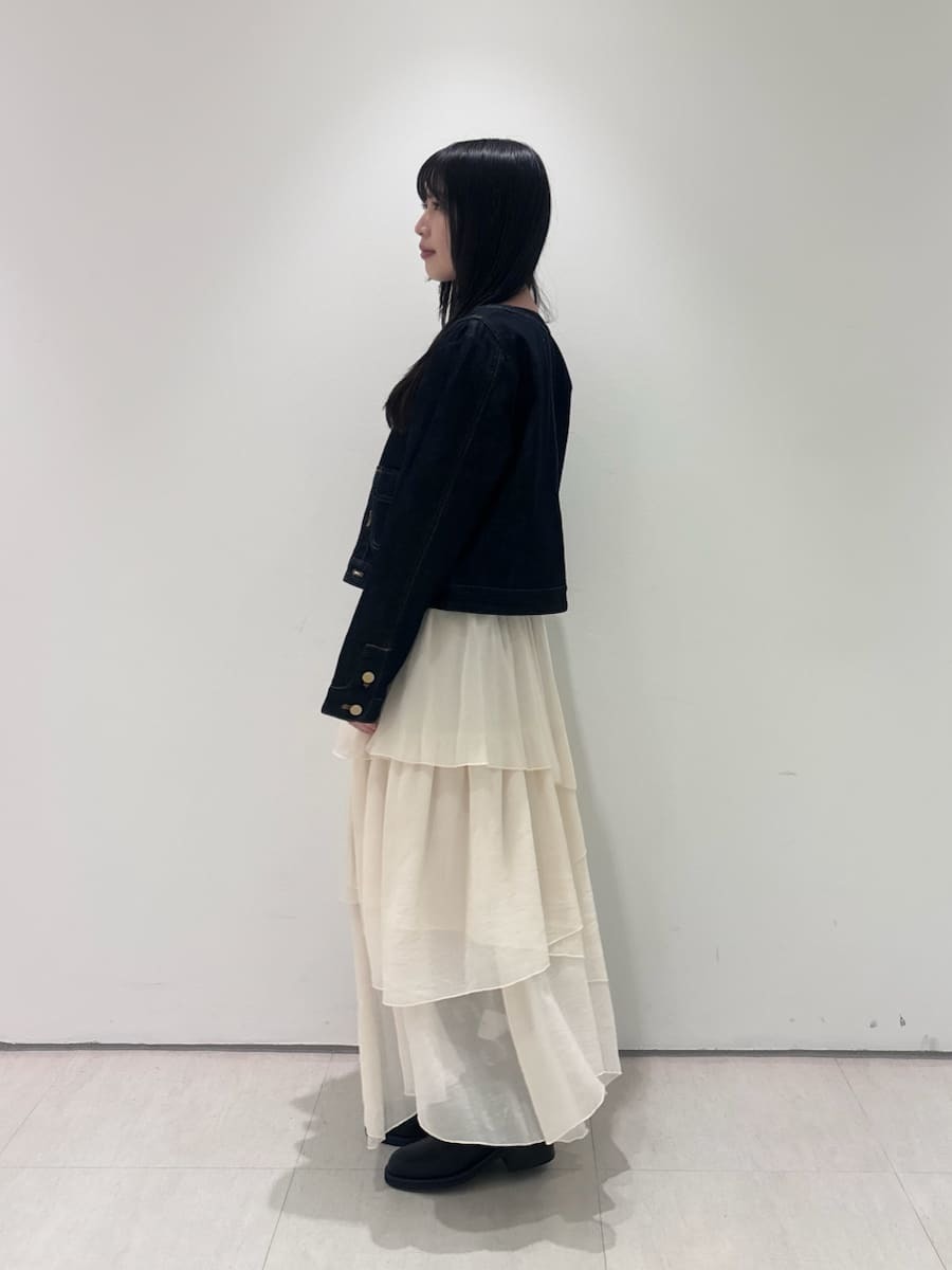 シアーフリルティアードスカート(ロングスカート)｜スカート｜LILY