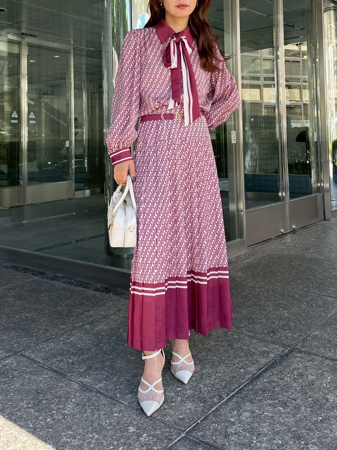 クラシカルパターンプリーツスカート(ロングスカート)｜スカート｜LILY