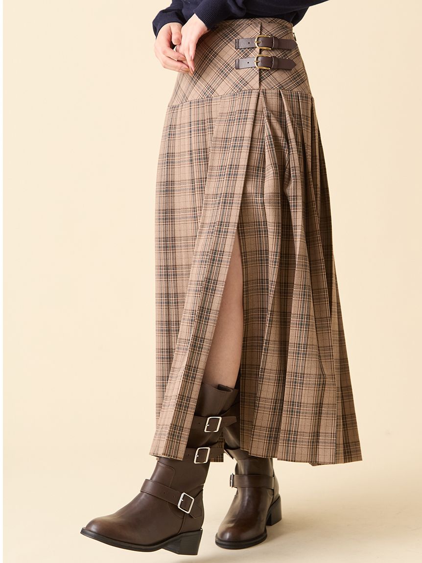 LILY BROWN ベルテッドプリーツスカショーパン ベルテッドプリーツスカショーパン(スカートパンツ)｜パンツ