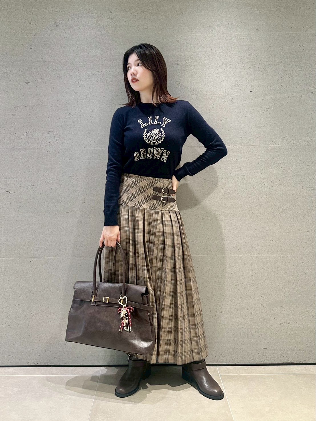 リリーブラウン　ベルテッドプリーツスカショーパン ベルテッドプリーツスカショーパン(スカートパンツ)｜パンツ