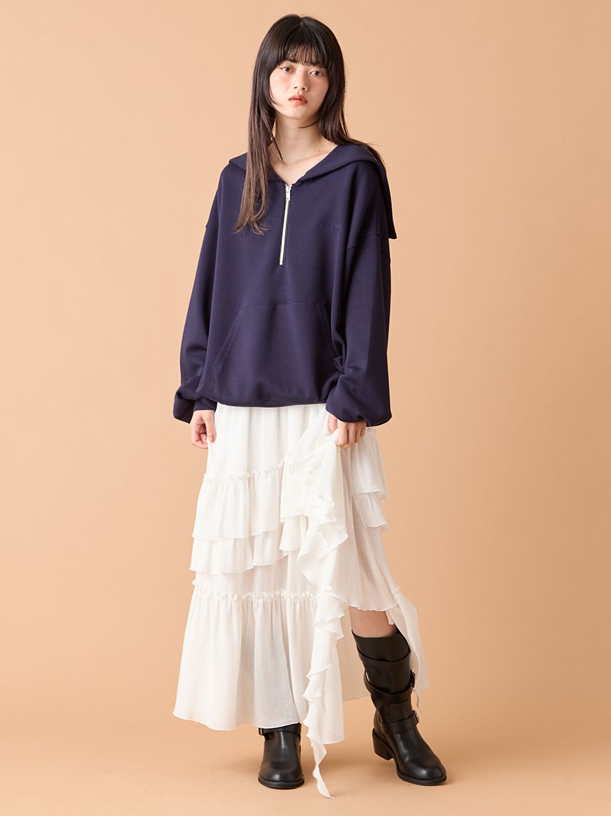 lily brown ランダムティアードスカート　ブラック　0 次々にSOLD OUT中♪SNIDEL・LILY BROWN・FRAY I.Dに名品あり！夏