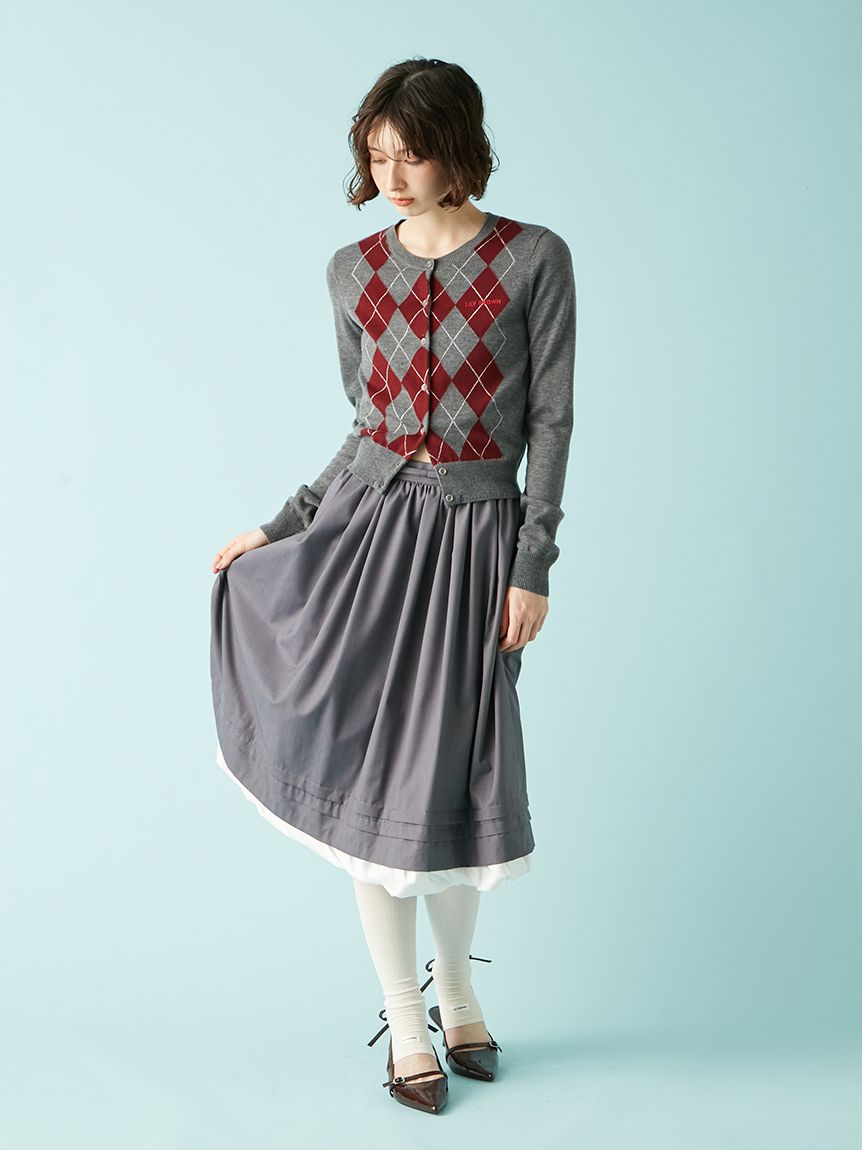 バルーンヘムスカート(膝丈スカート)｜スカート｜LILY BROWN（リリー