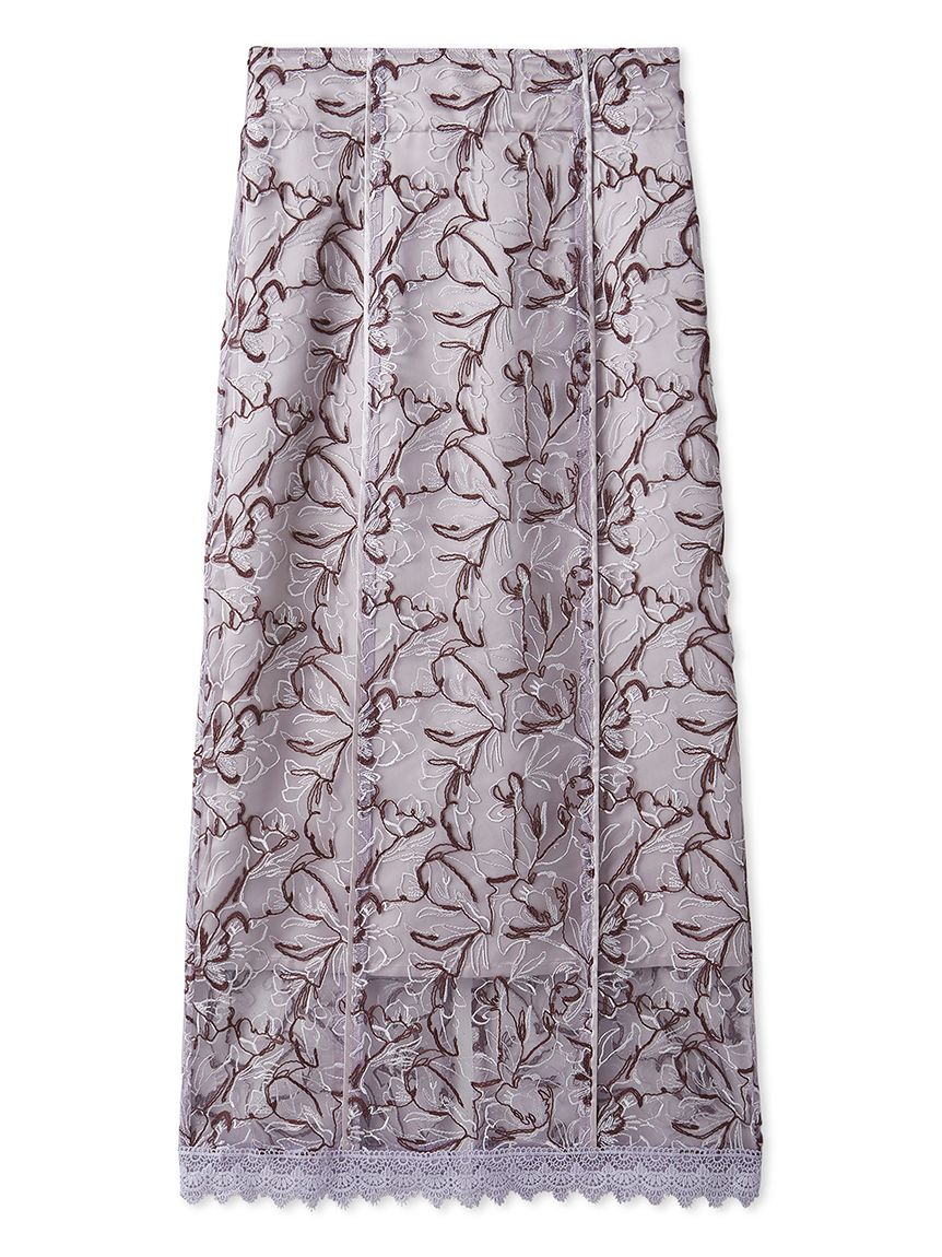 エンブロイダリースイッチングスカート(タイトスカート)｜スカート