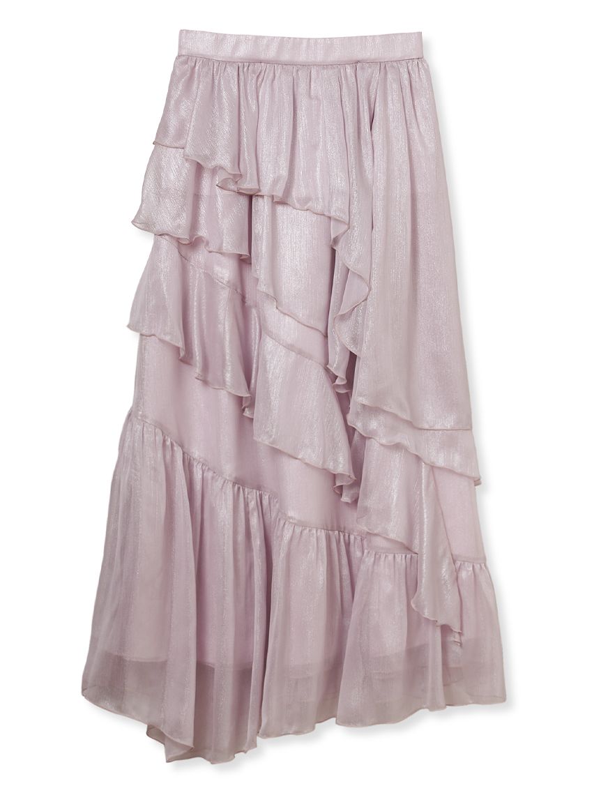 ブライトシアーラッフルスカート(ロングスカート)｜スカート｜LILY