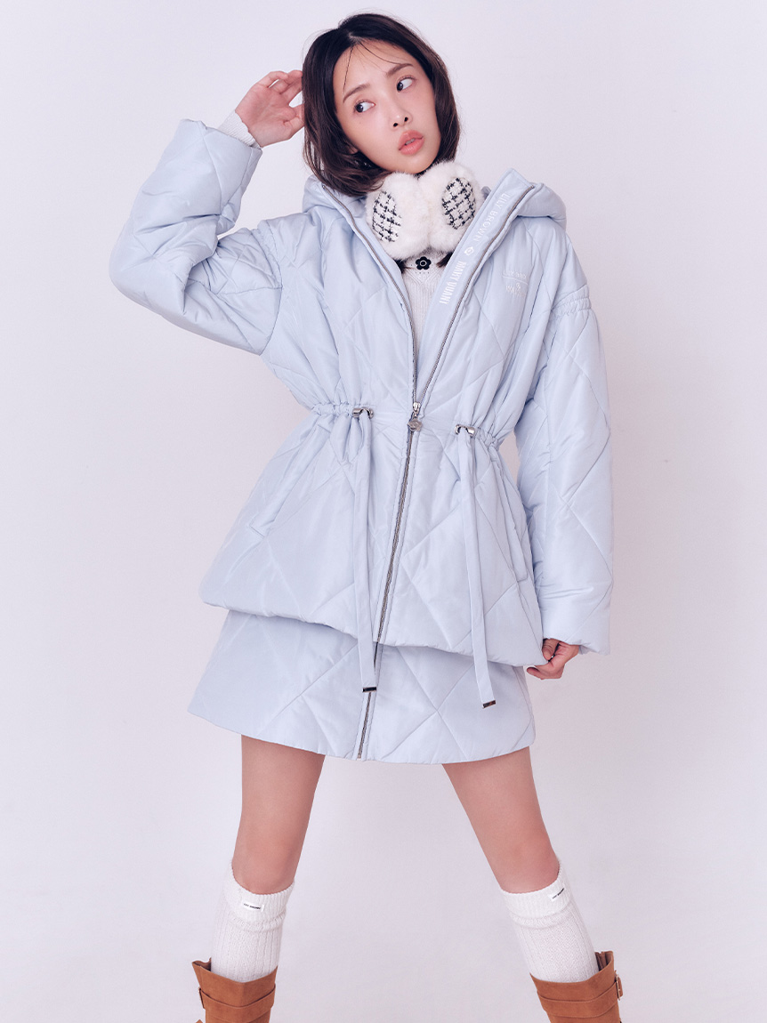 LILY BROWN×MARY QUANT】デイジー釦キルトダウンミニスカート