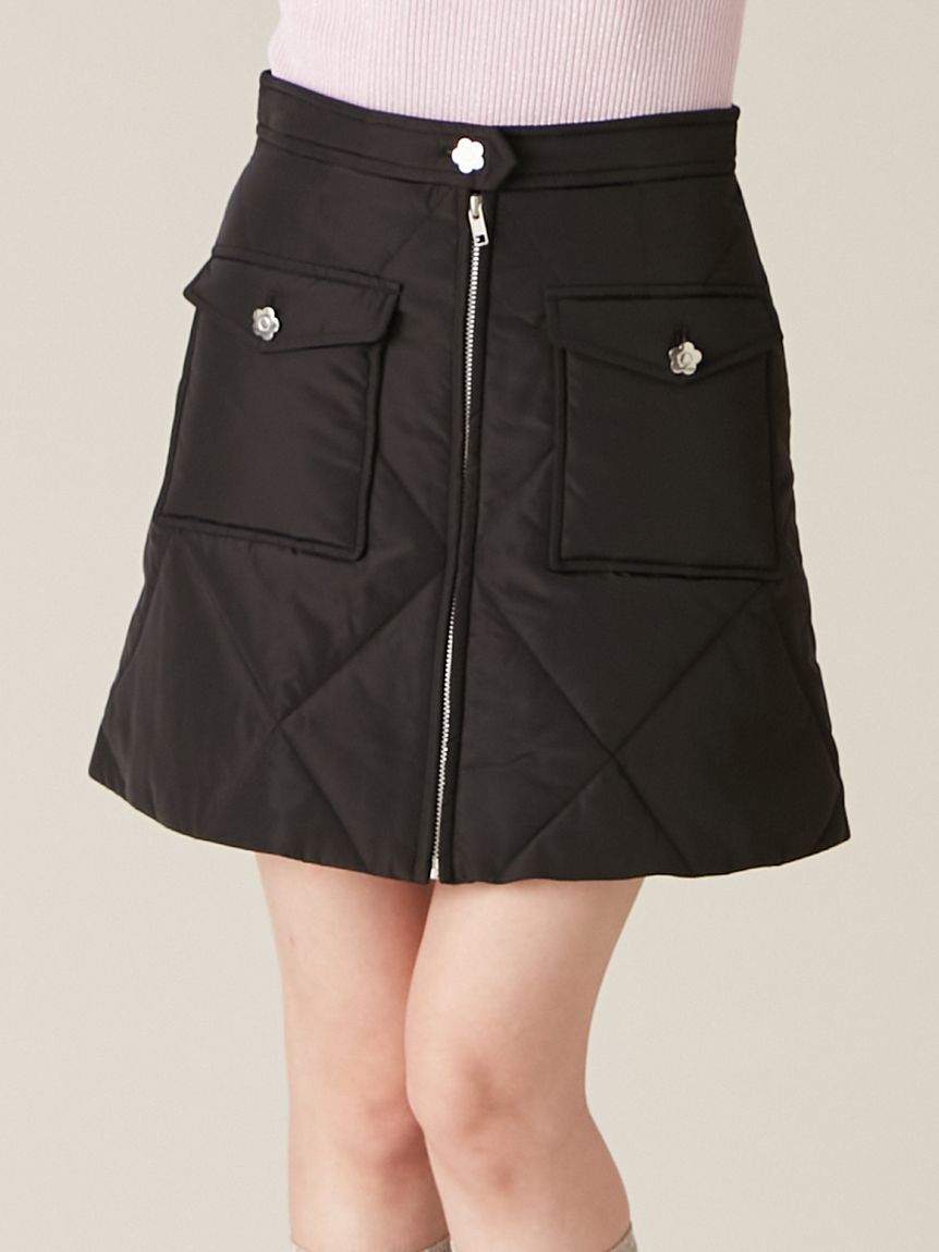 LILY BROWN×MARY QUANT】デイジー釦キルトダウンミニスカート(ミニ