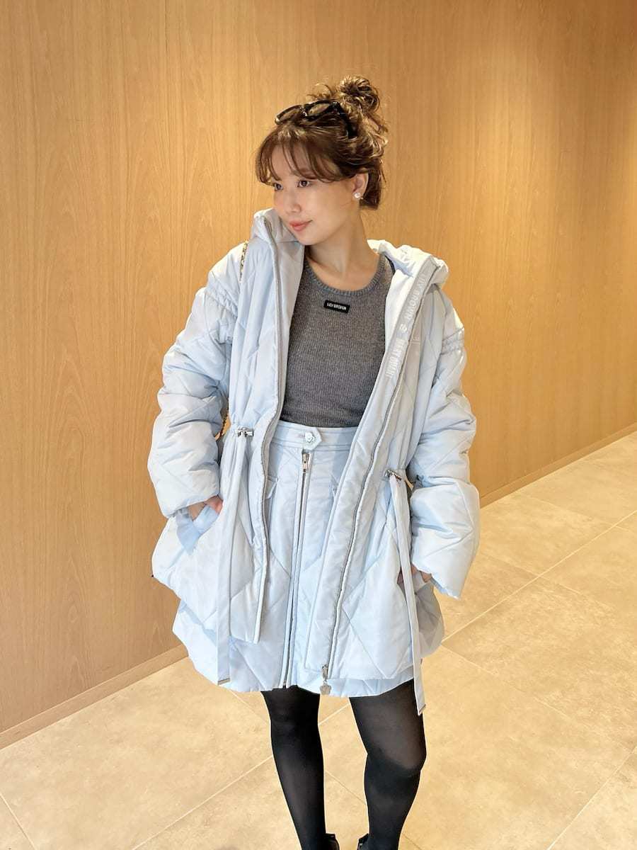 LILY BROWN×MARY QUANT】デイジー釦キルトダウンミニスカート