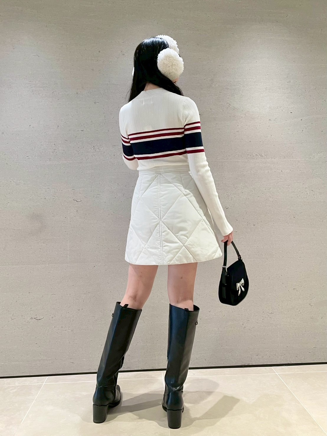 LILY BROWN×MARY QUANT】デイジー釦キルトダウンミニスカート