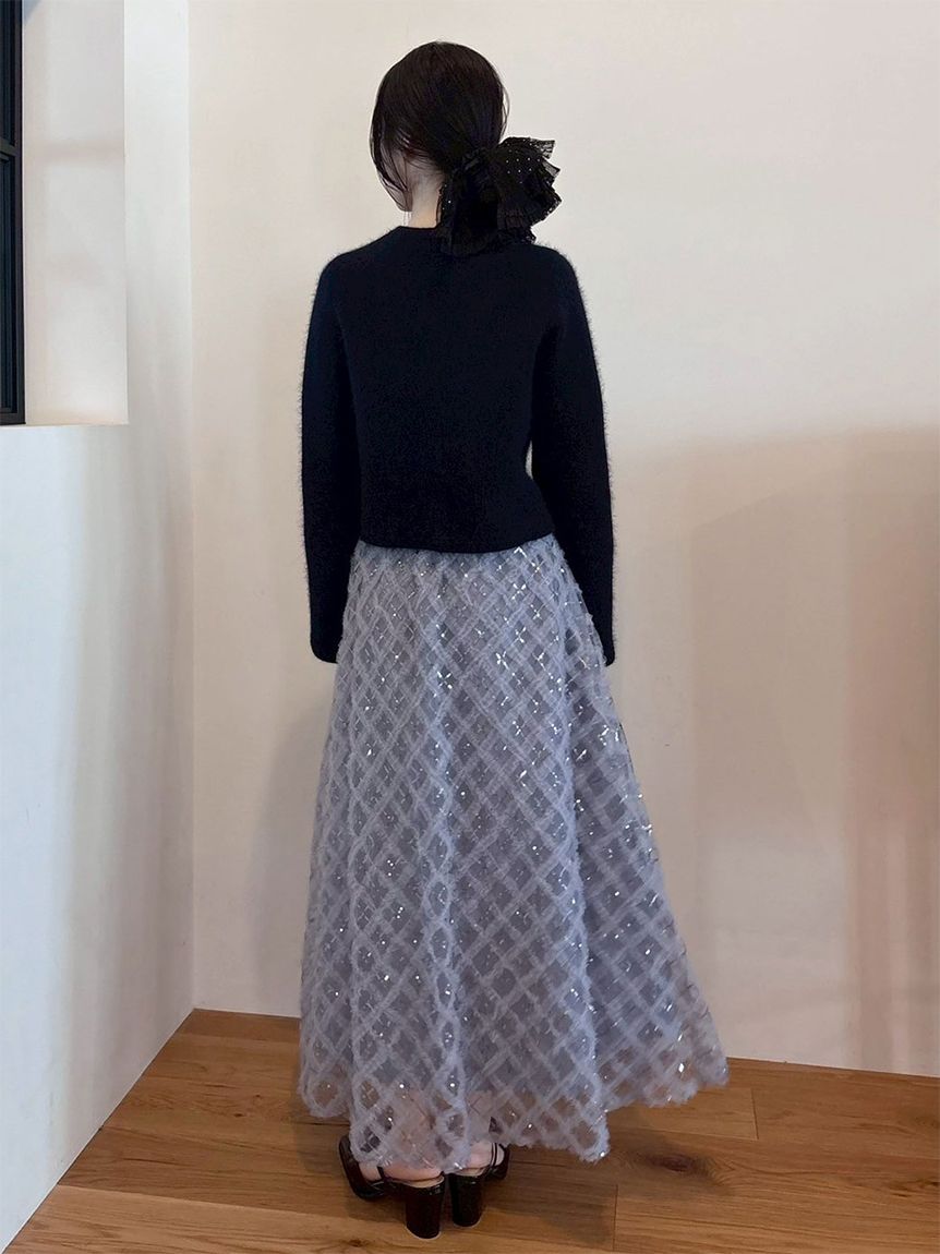 クロスチュールボリュームスカート(ロングスカート)｜スカート｜LILY
