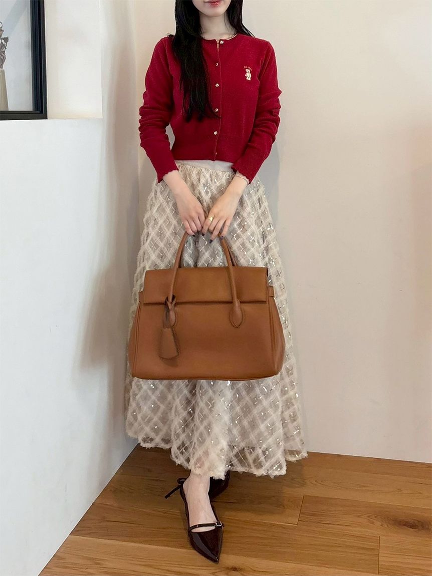 クロスチュールボリュームスカート(ロングスカート)｜スカート｜LILY