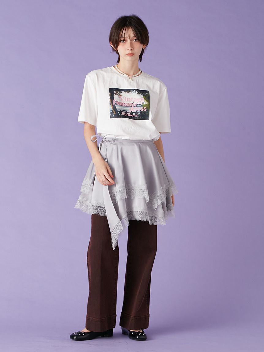 ヴィンテージサテンミニスカート(Hearts2Hearts着用)(ミニスカート