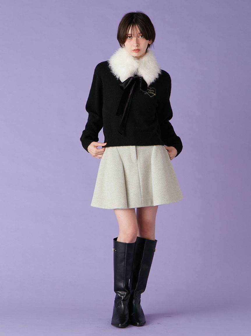 lilybrown スカート LILY BROWN Lingerie】コットンレースボリュームスカート（マキシ丈