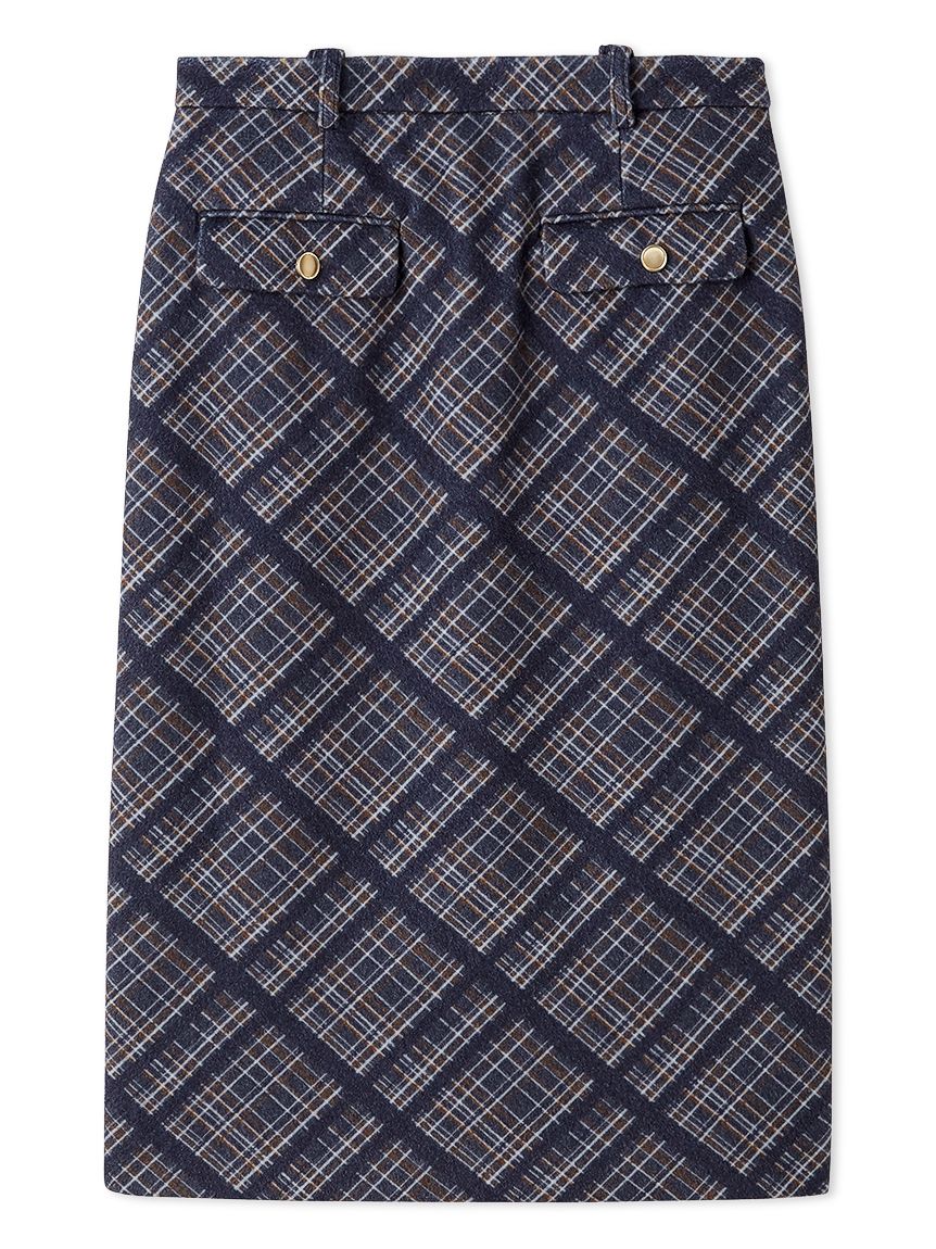 ウーリーチェックミディスカート(膝丈スカート)｜スカート｜LILY BROWN