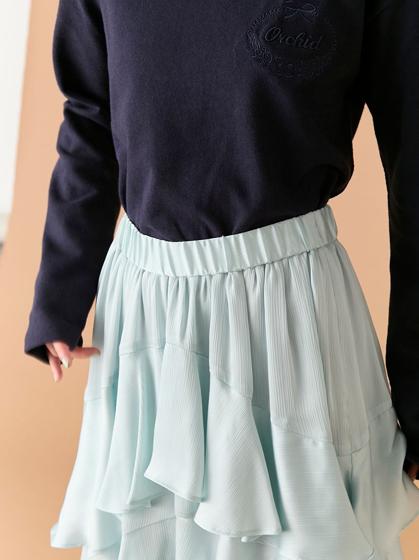 スリットティアードスカート(ロングスカート)｜スカート｜LILY BROWN