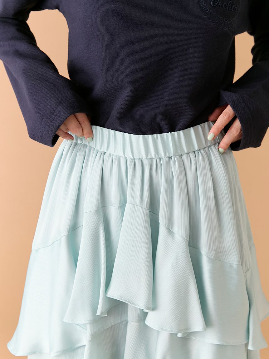 スリットティアードスカート(ロングスカート)｜スカート｜LILY BROWN