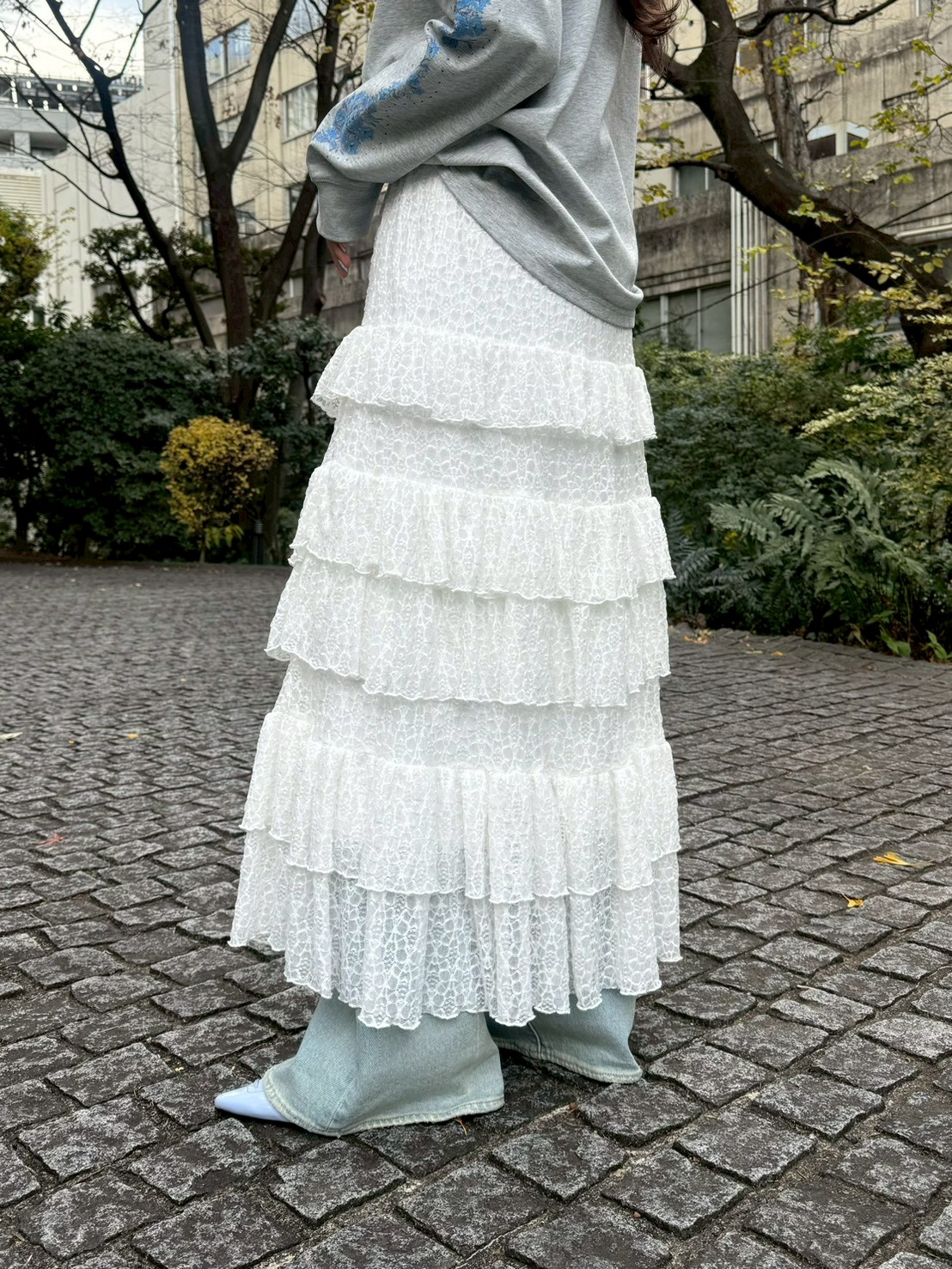 ステップフリルシアースカート(ロングスカート)｜スカート｜LILY BROWN