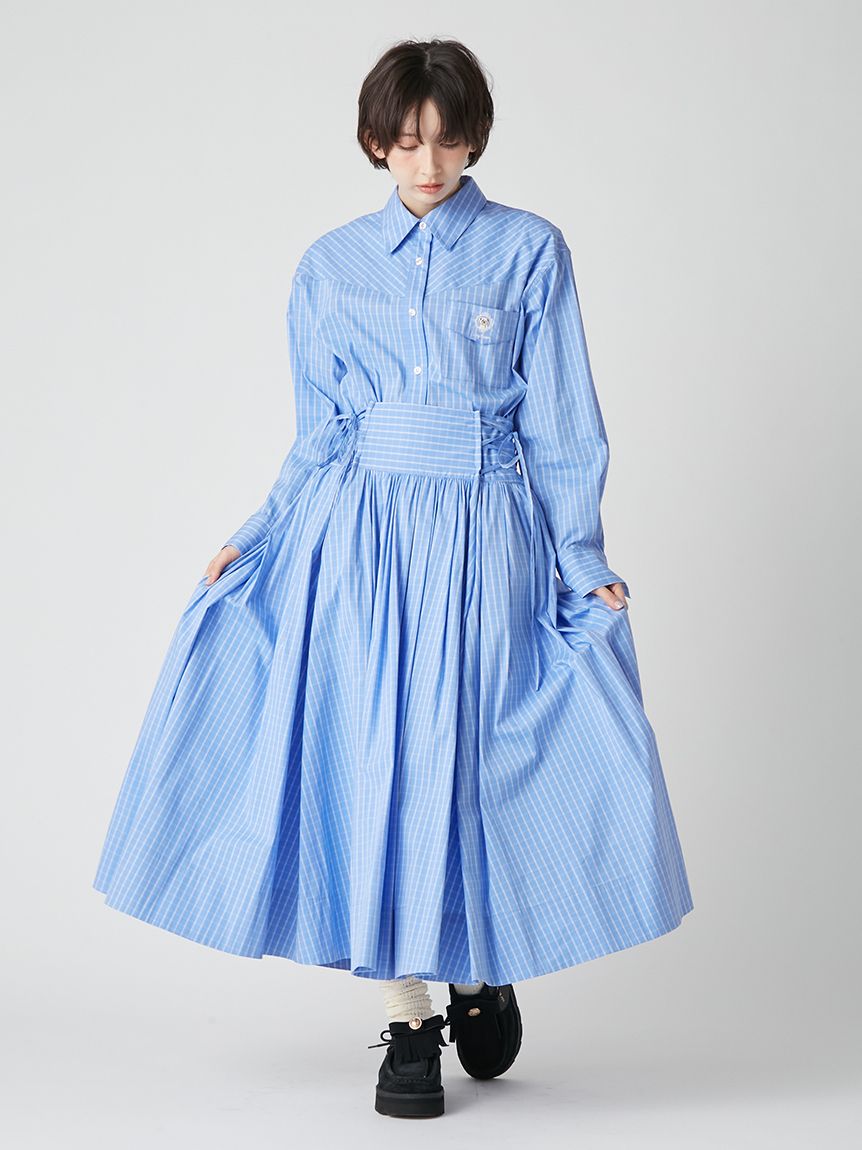 2wayボリュームシャツスカート(ロングスカート)｜スカート｜LILY