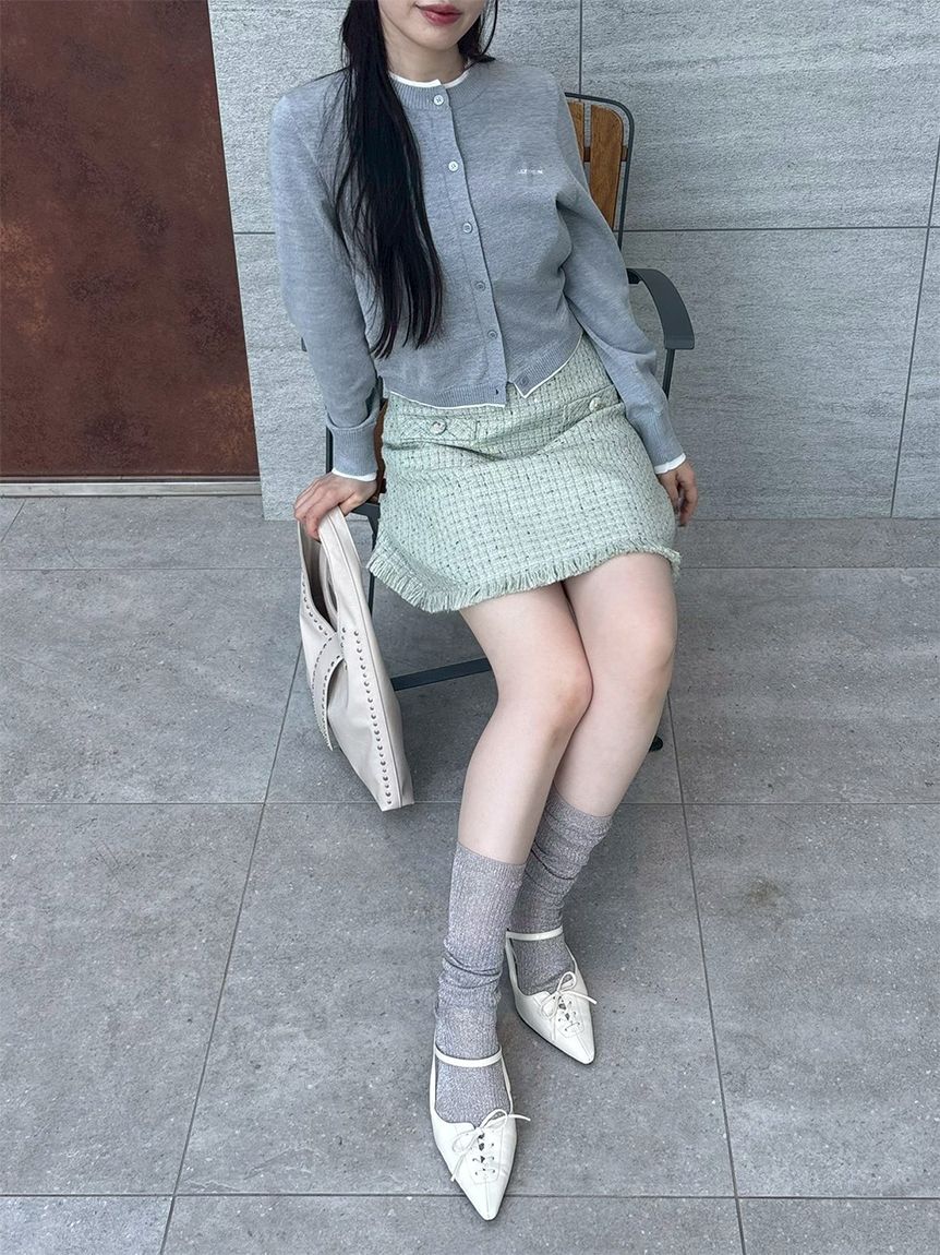 ツイードミニスカート(セットアップアイテム)｜LILY BROWN（リリー