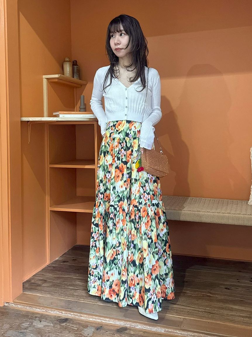 LINKABLE フラワーガーデン　 フレアスカート 10%OFF】any flare skirt～ｴﾆｰﾌﾚｱｽｶｰﾄ | flower／フラワー公式通販