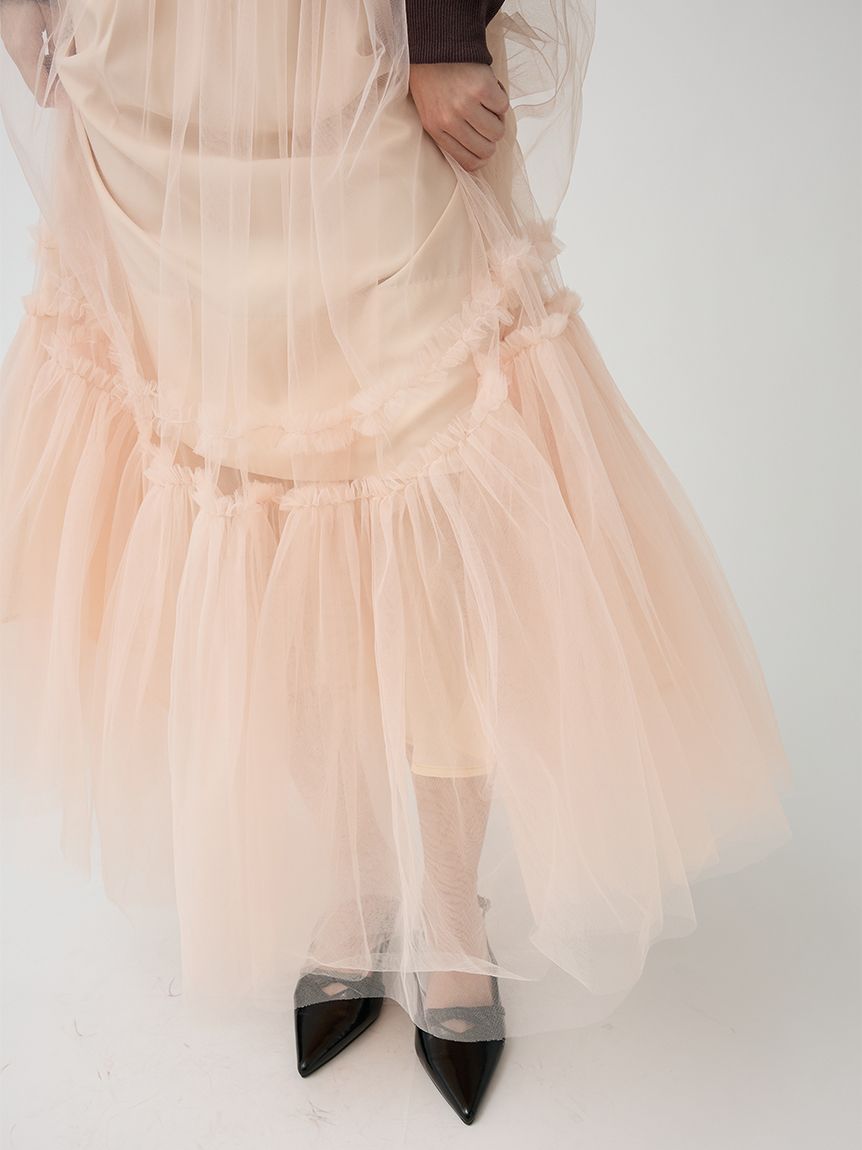 ボリュームチュールスカート(ロングスカート)｜SKIRT｜LILY BROWN